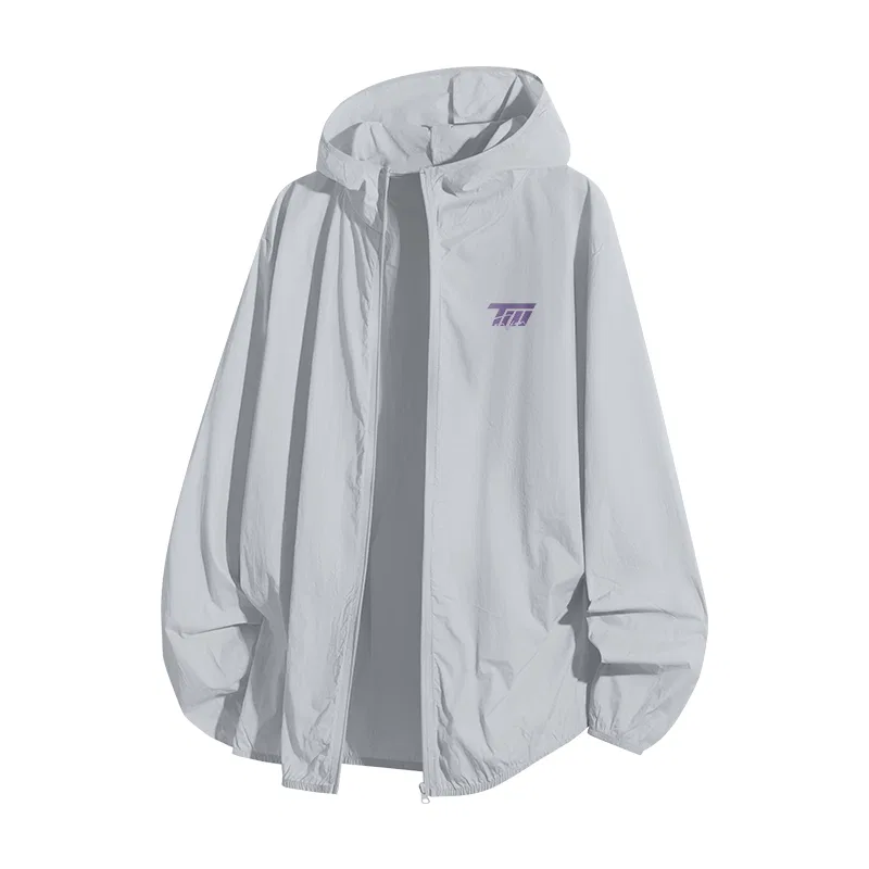 Детская ветровка с капюшоном Tonlion, Light Grey
