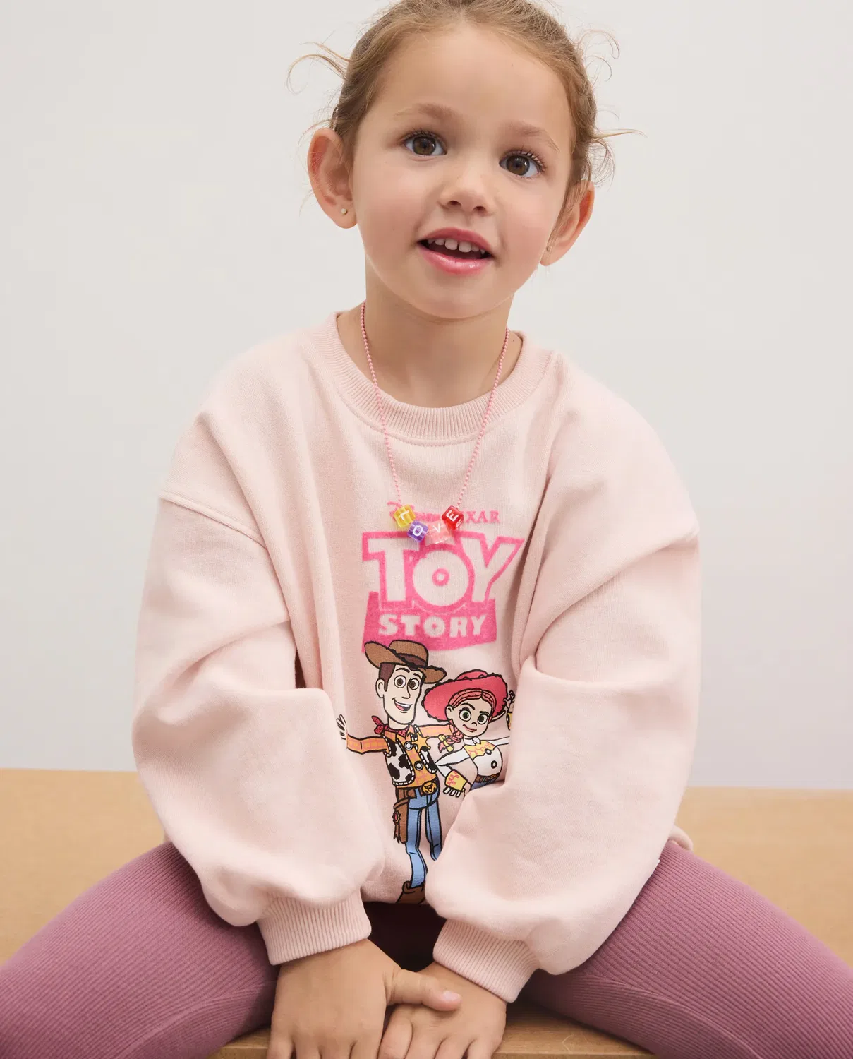 Детский комплект для девочек с принтом TOY STORY JESSIE y BUDDY Kids El Corte Inglés, Роза — фото 2