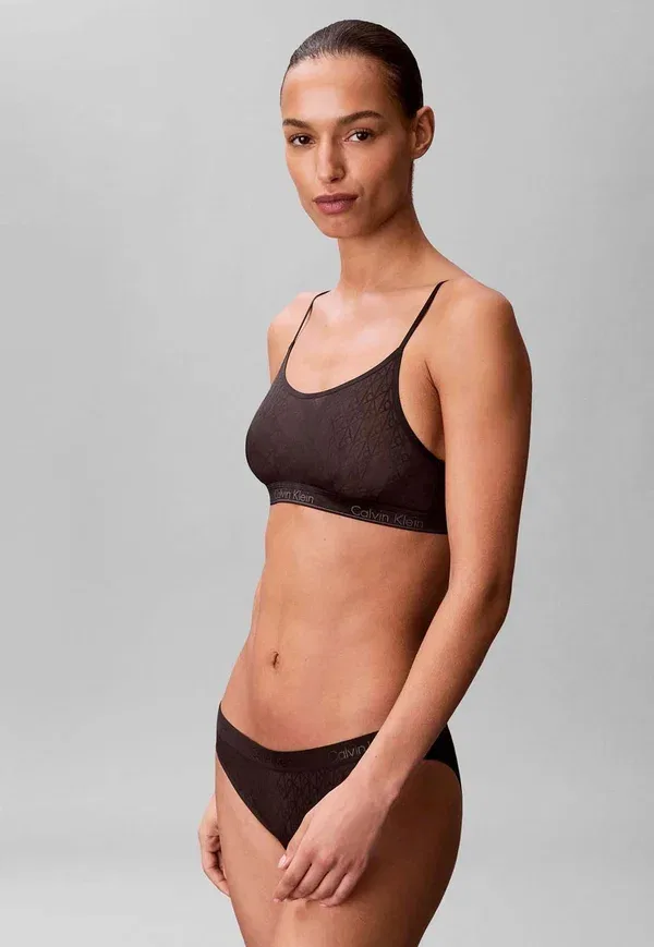 Бюстгальтер-бандо без подкладки Calvin Klein, черный — фото 3
