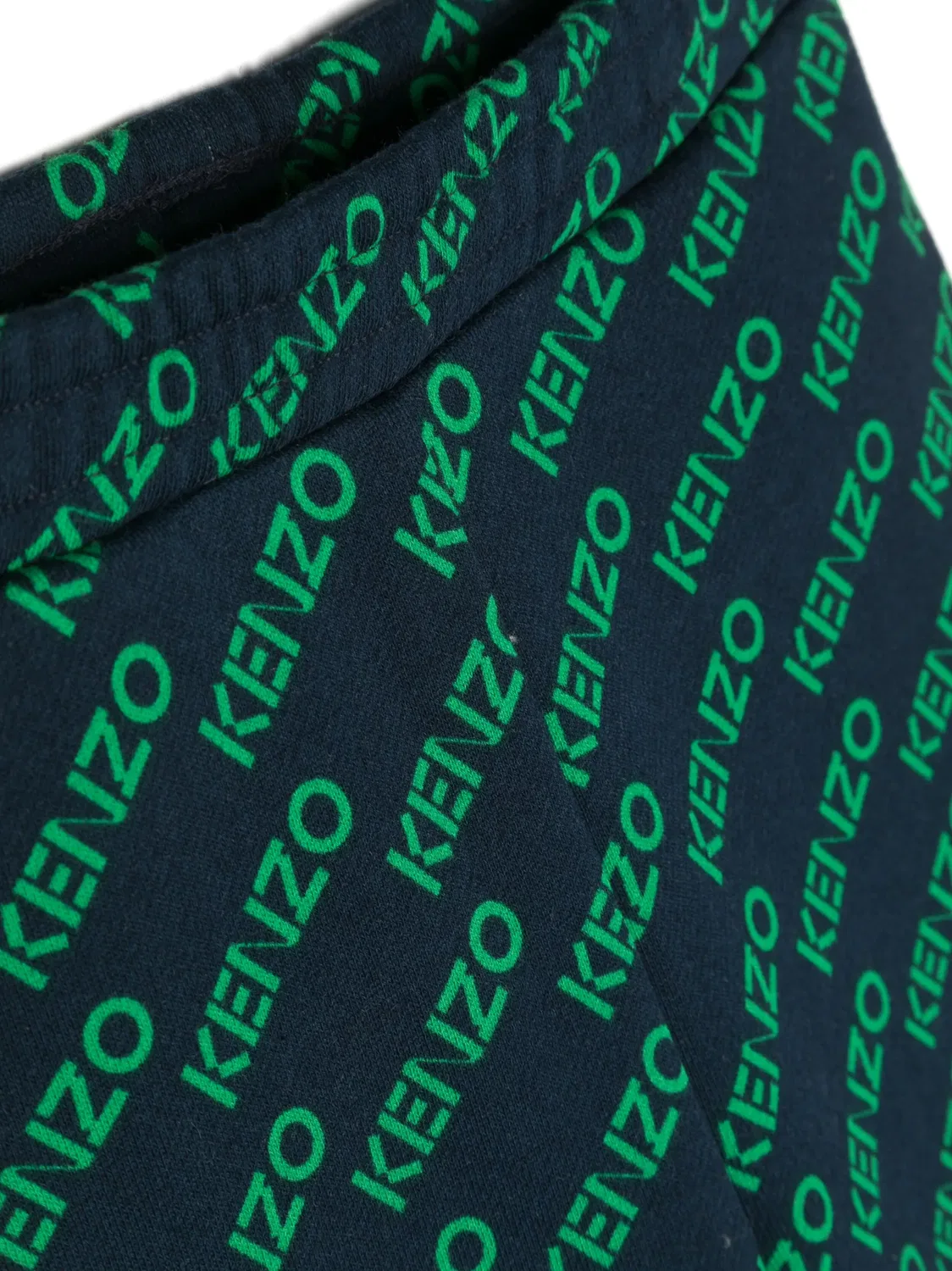 Брюки-треки с логотипом Kenzo, темно-синий/флуоресцентный зеленый — фото 2