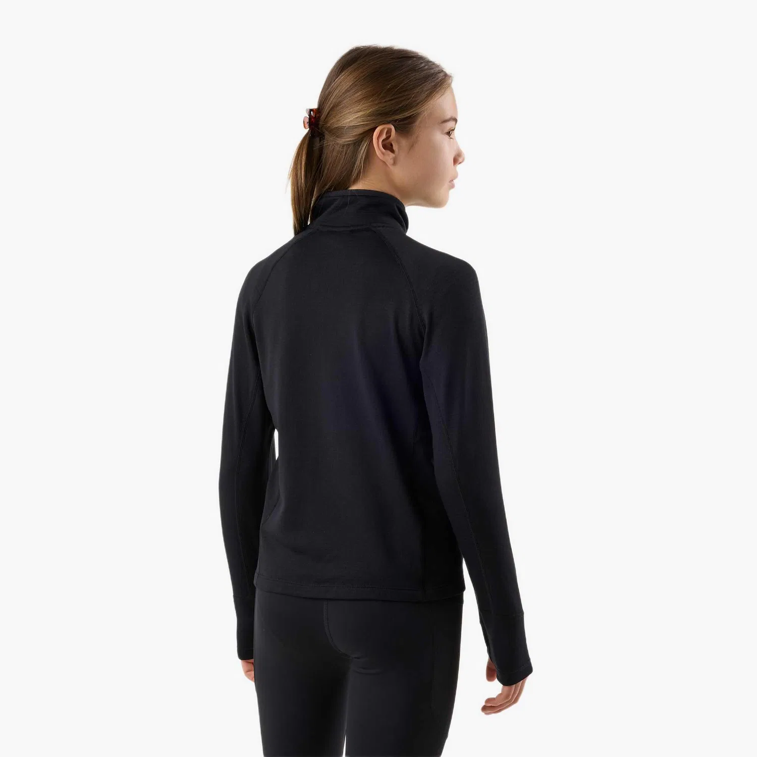 Детское тренировочное флисовое худи Ultra Light Full Zip JR Swedemount, Schwarz — фото 2