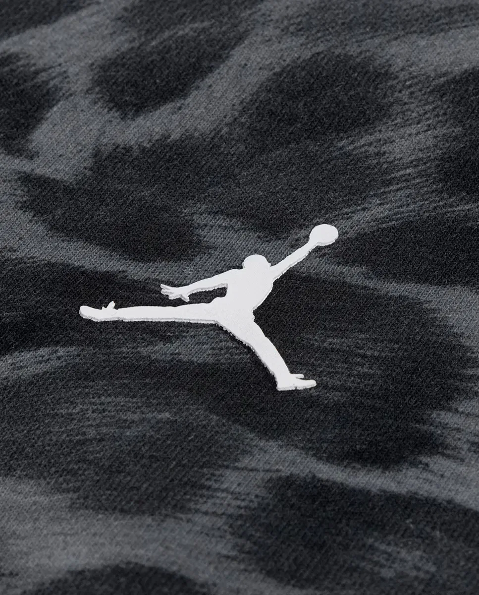 Детская спортивная кофта для девочек с принтом Jordan Dri-FIT Printed, Negro — фото 3