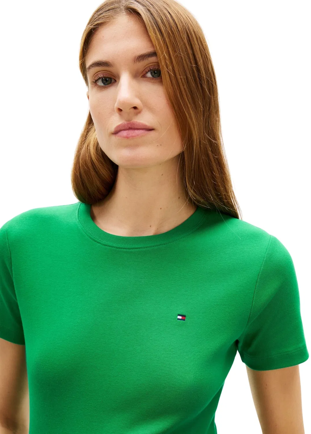 Женская футболка с коротким рукавом Slim Cody Tommy Hilfiger, Courtside Green — фото 4