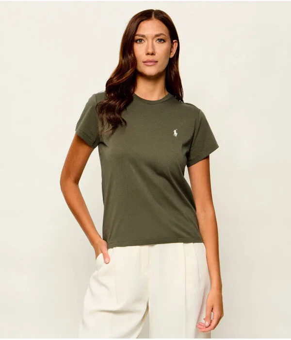 Женская футболка хлопковая Classic Fit Polo Ralph Lauren, Verde Oliva