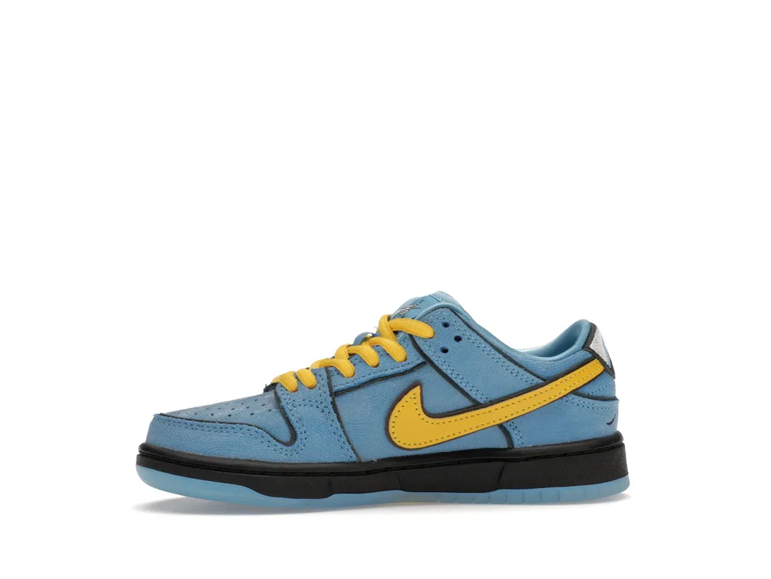 Детские кроссовки с принтом Nike SB Dunk Low The Powerpuff Girls Bubbles Nike, Blue Chill/Deep Royal Blue/Active Pink — фото 3