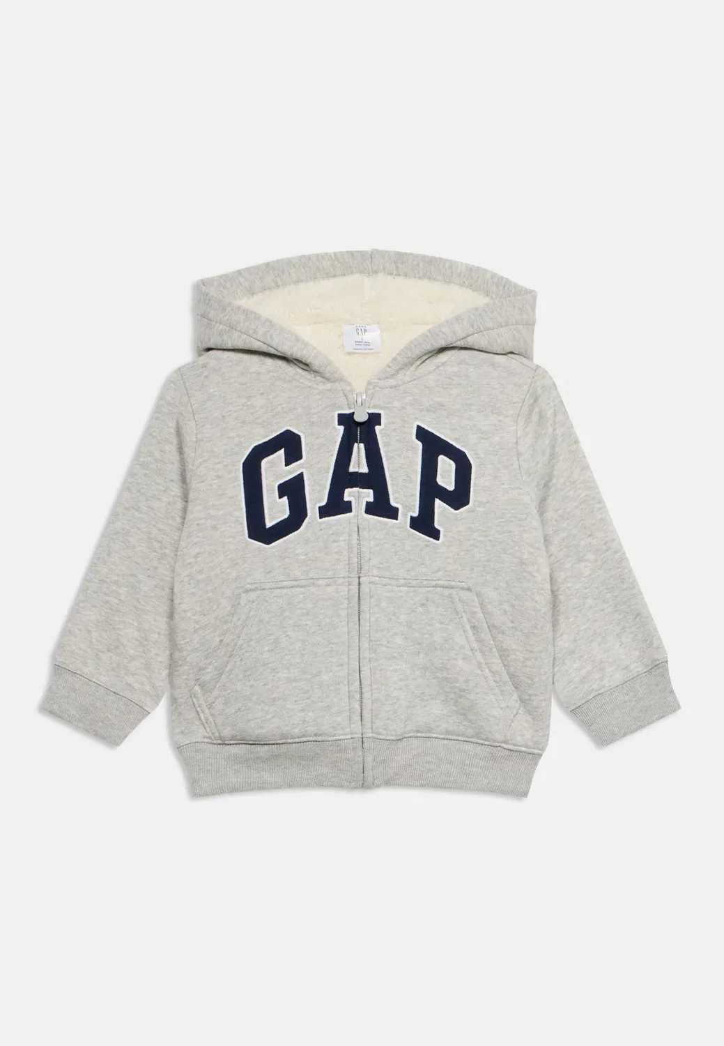 Уютная толстовка на молнии с логотипом Gap, Light Garay — фото 3