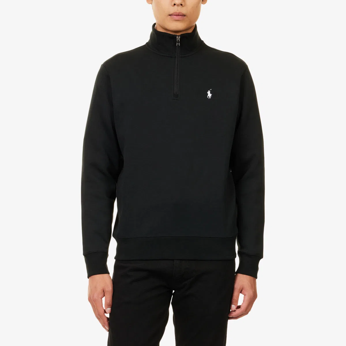 Толстовка из хлопкового трикотажа с вышитым логотипом и длинными рукавами Polo Ralph Lauren, черный — фото 3