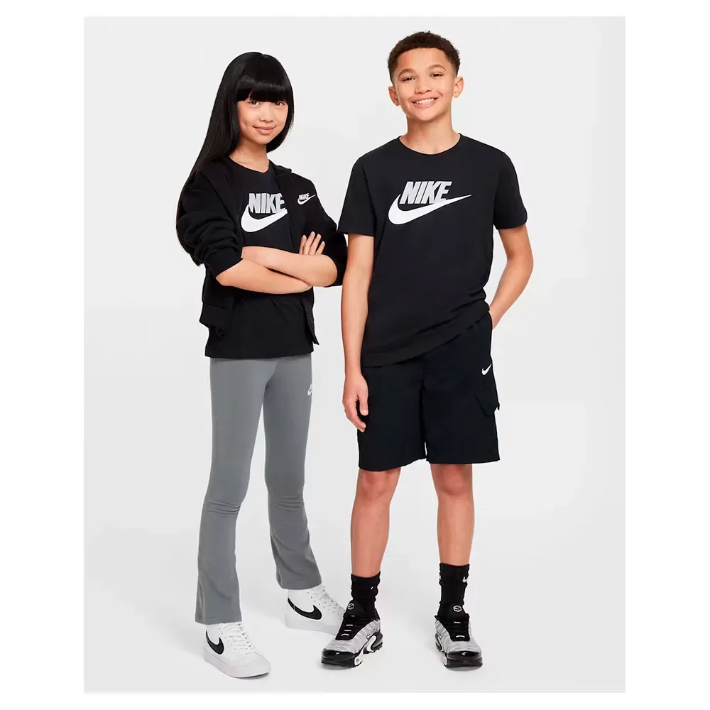 Детская футболка с коротким рукавом Nike Futura HBR, Black — фото 4