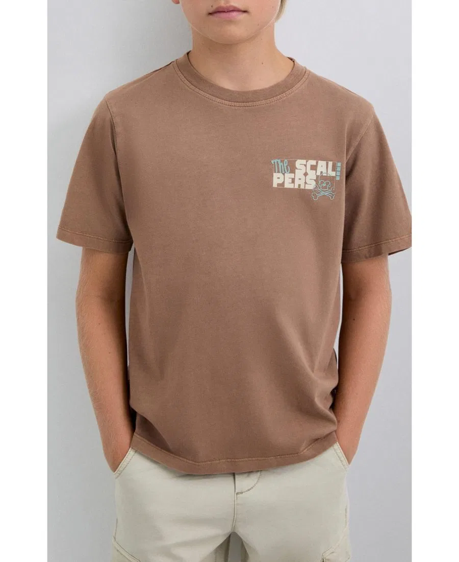 Футболка с принтом Scalpers, Brown — фото 3