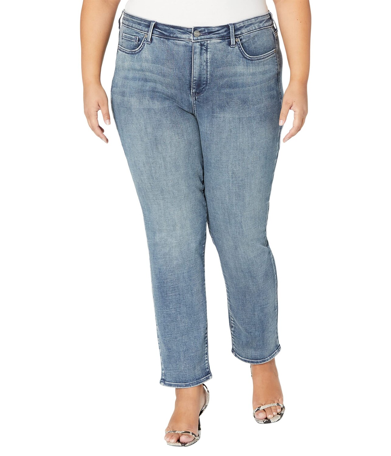 

Джинсы NYDJ Plus Size, Plus Size Sheri Slim in Playlist