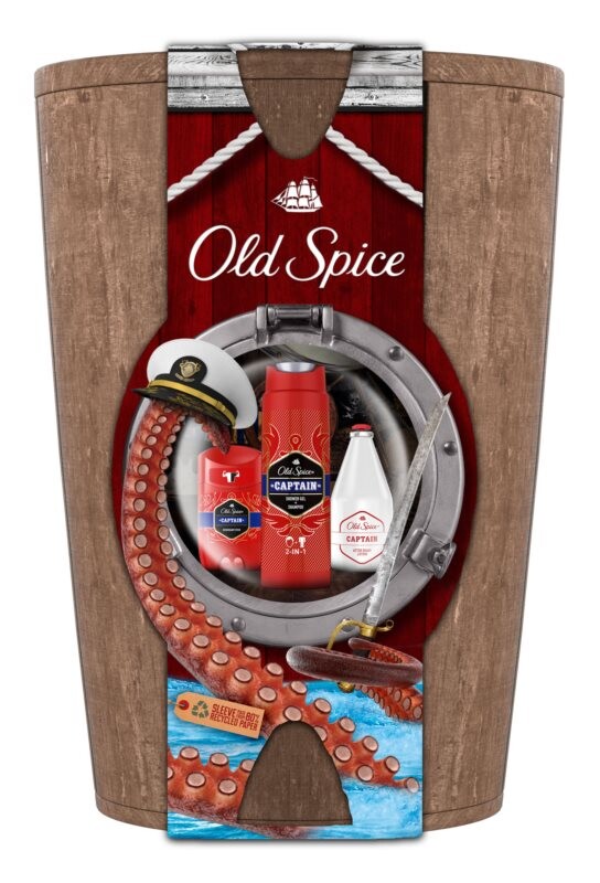 

Подарочный набор (для мужчин) Old Spice Captain Barel X-MASS