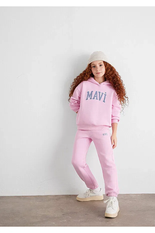 Детские спортивные штаны для девочек с регулируемым поясом Mavi, Pink