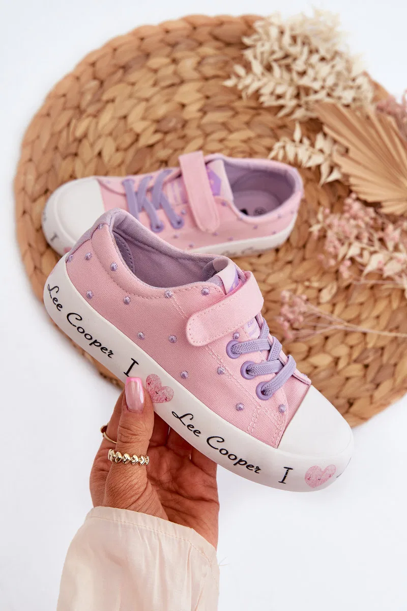 Детские кеды Lee Cooper, Pink — фото 2