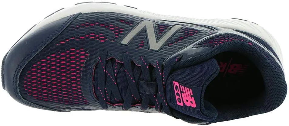 Детские кроссовки для девочек 519 V1 New Balance, Pigment/Pink Glo — фото 3