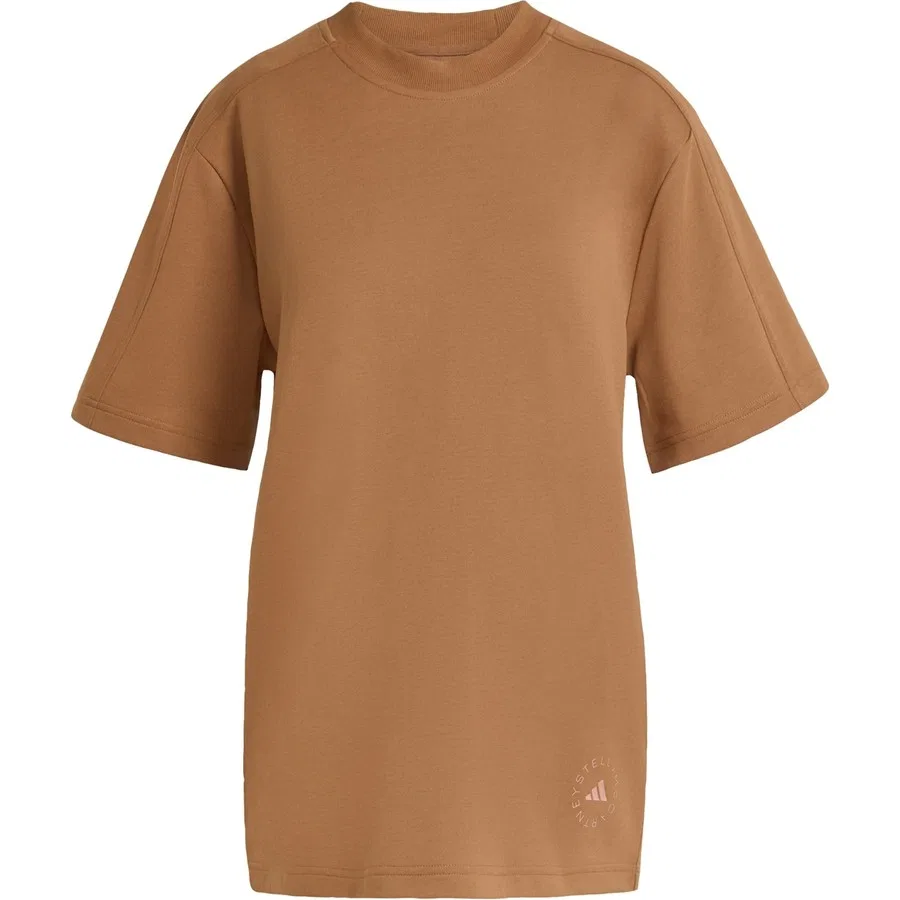 Футболка oversize с длинным рукавом adidas by Stella McCartney Logo Tee adidas, Коричневый — фото 3