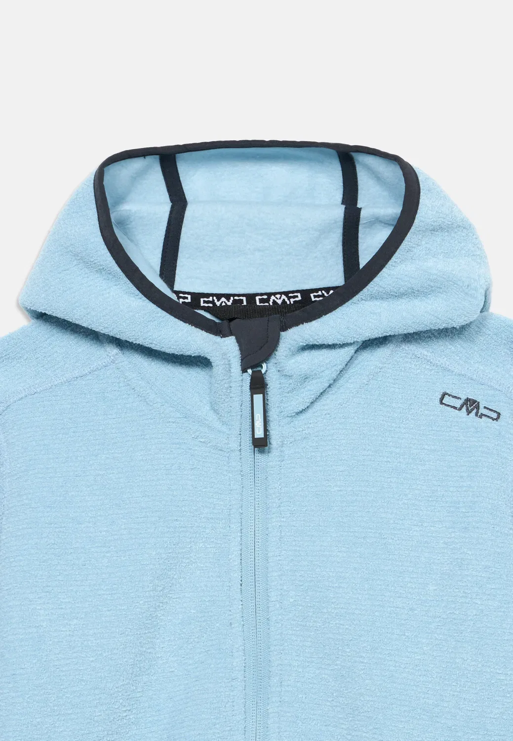 Куртка унисекс с капюшоном Fix Hood - флисовая куртка Cmp, Cool Blue — фото 3