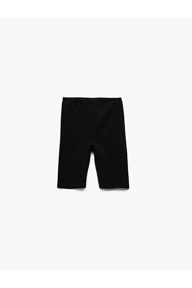 Детский комплект леггинсов для девочек Cotton Elastic Waist 2-Piece Basic Short Leggings Set Koton, Mixed — фото 2