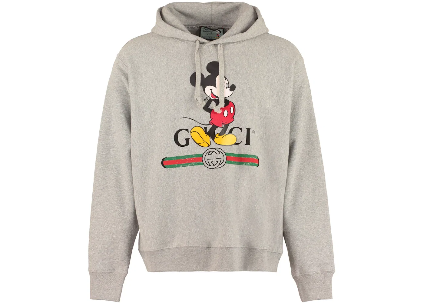 Мужской худи с принтом Mickey Mouse Gucci, Grey