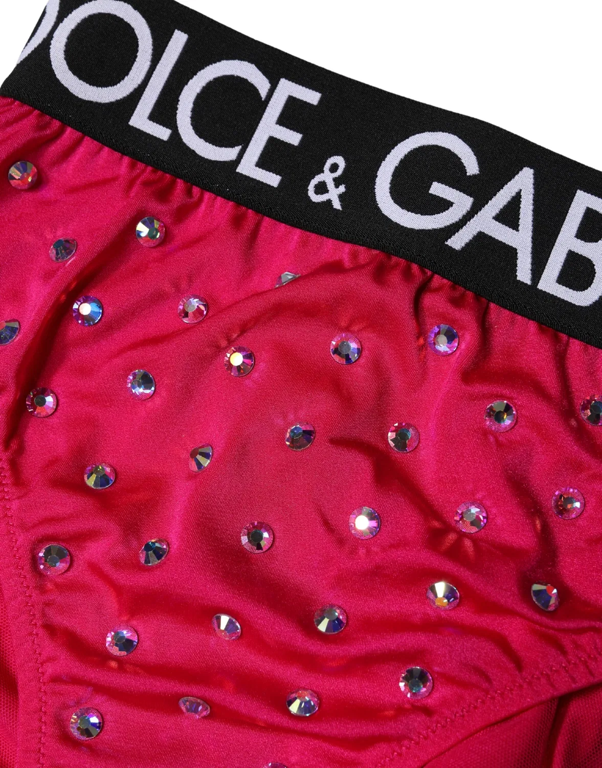 Женские плавки с высокой посадкой и логотипом Dolce & Gabbana, Pink — фото 3