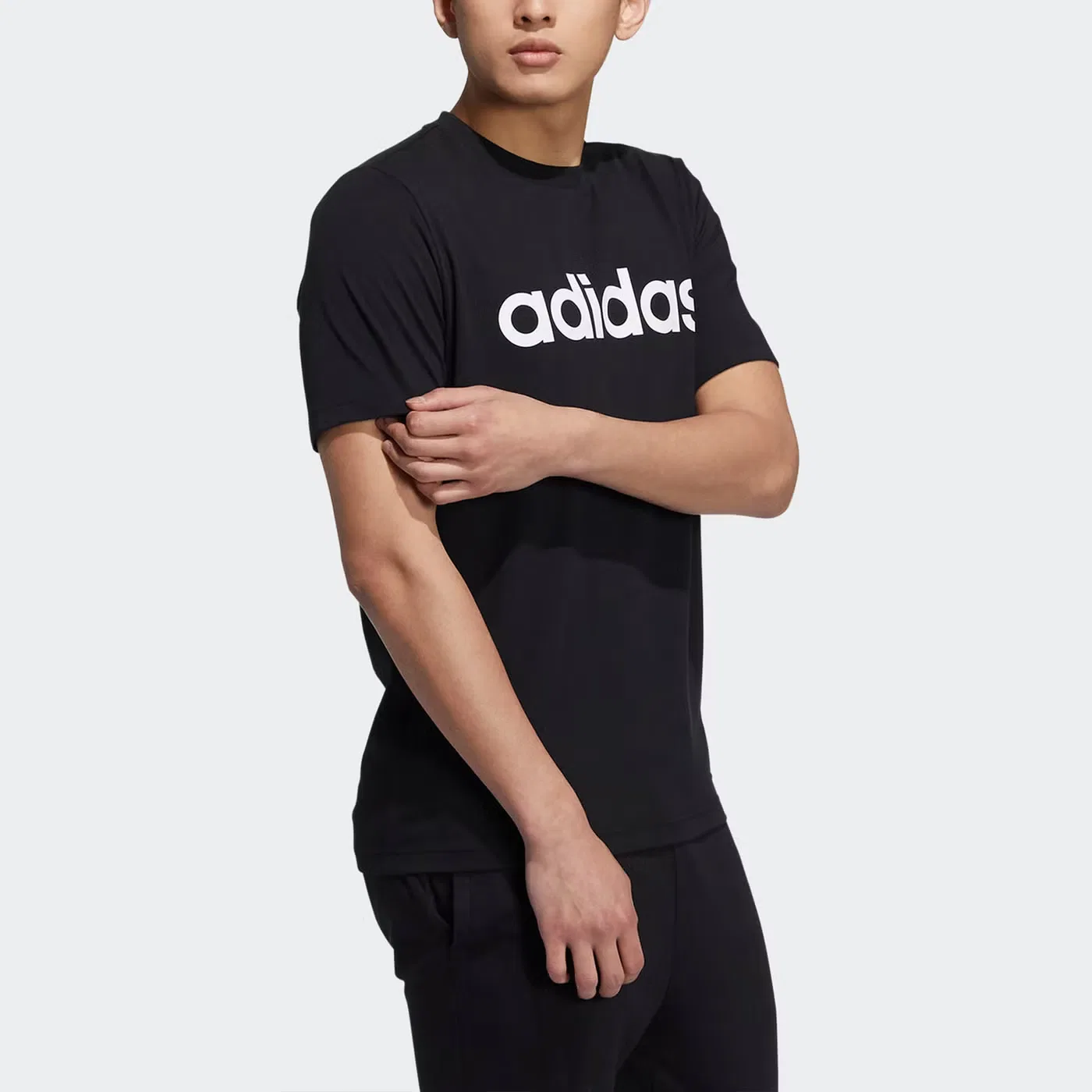 Футболка с принтом логотипа Neo Ce Logo Tee Adidas, черный — фото 4
