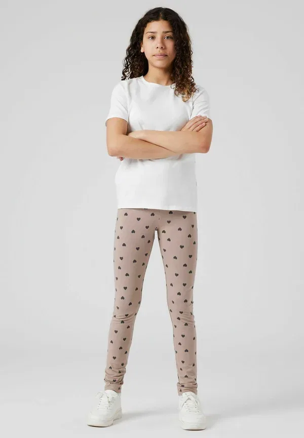 Комплект леггинсов с принтом Leggings 2 pack aop Two Soon, mocha meringue, мокко