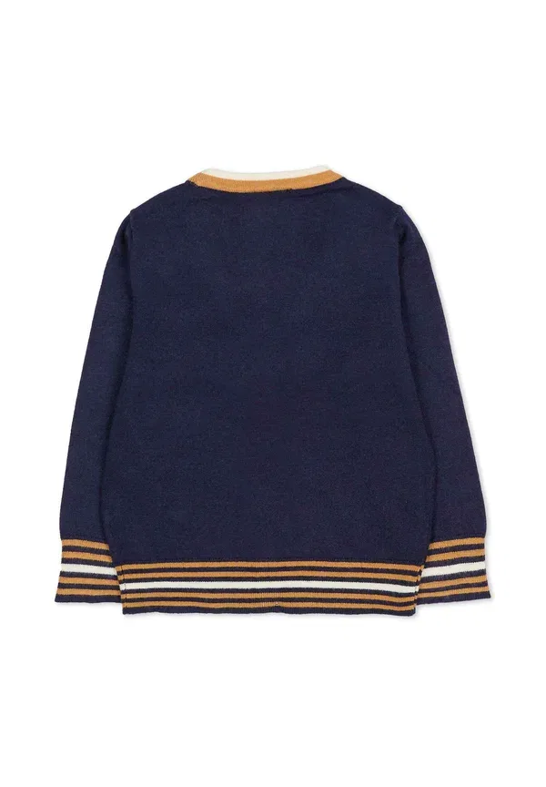 Кардиган из вискозы Cardigan Tru Trussardi Junior, синий — фото 2