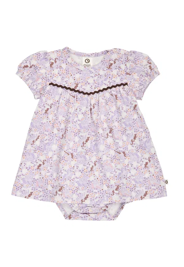 Боди с принтом Body Musli By Green Cotton, Bloom Tofu Pecan