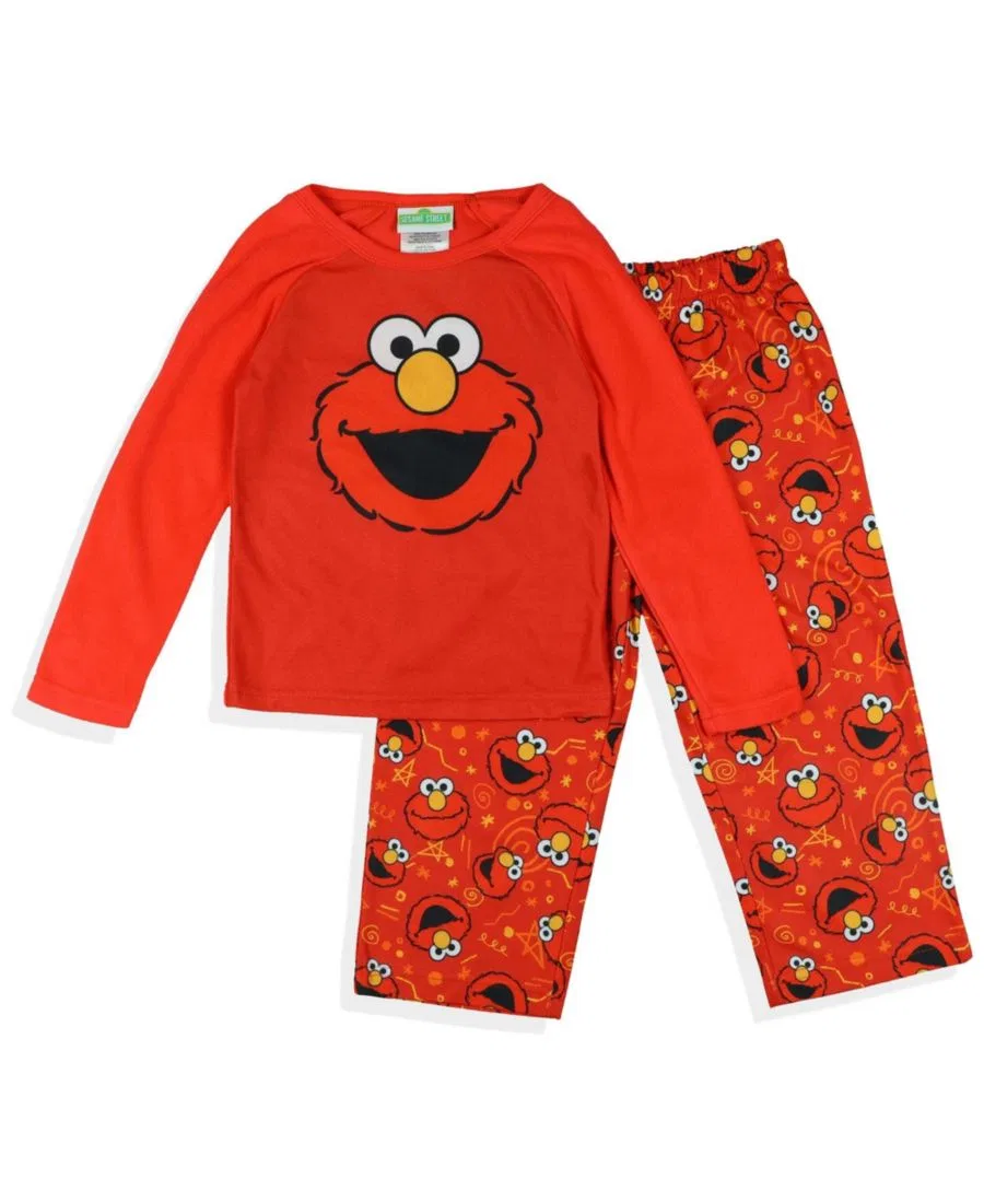 Пижамный комплект с Элмо из полиэстера Sesame Street, Red — фото 3