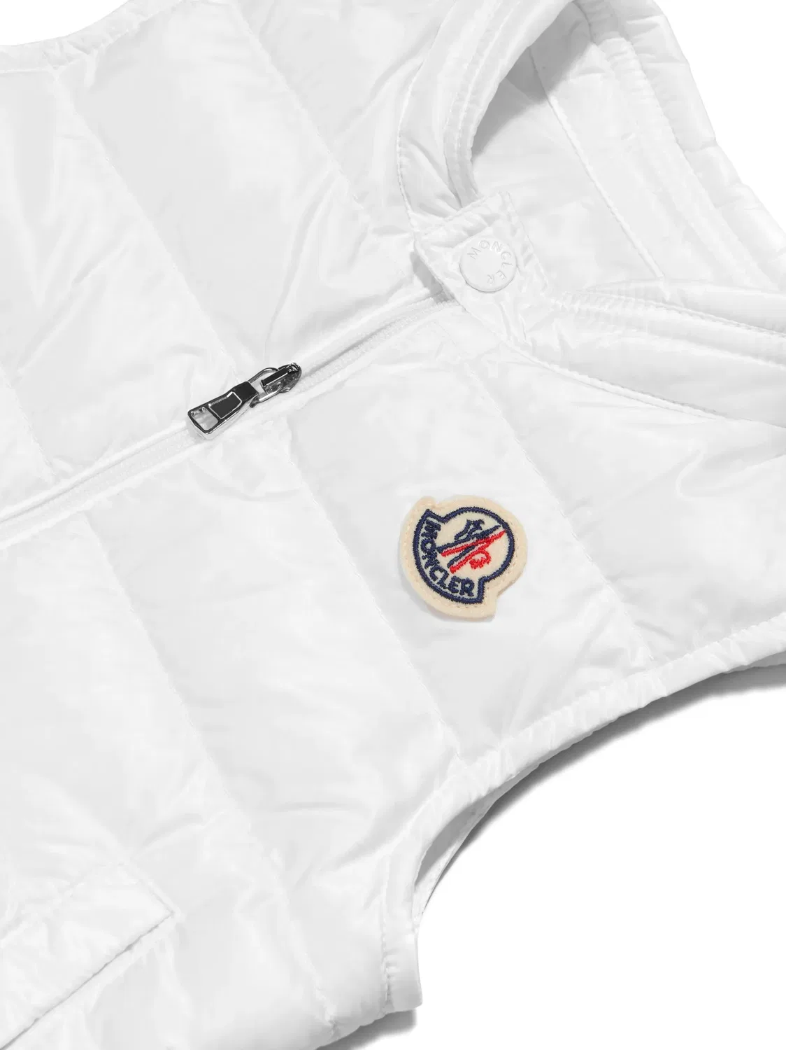 Жилет с логотипом Moncler, белый — фото 4
