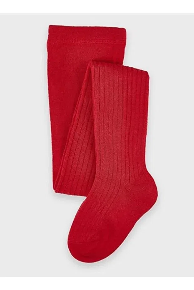 Детские носки для девочек хлопковые Ribbed baby socks / children's pantyhose Bebeğime Çorap, Red