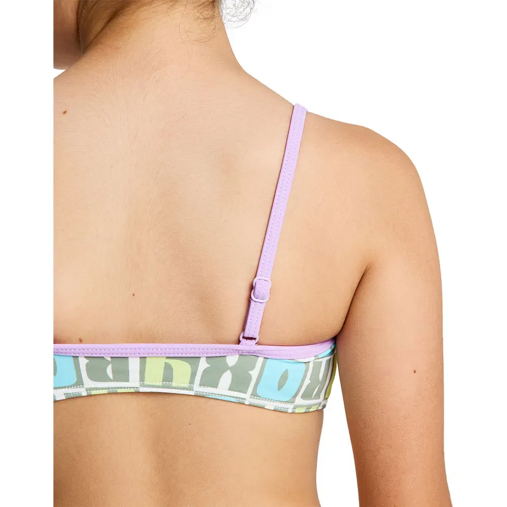 Лиф бикини Roxy Letter Up Bralette Roxy, зеленый — фото 4
