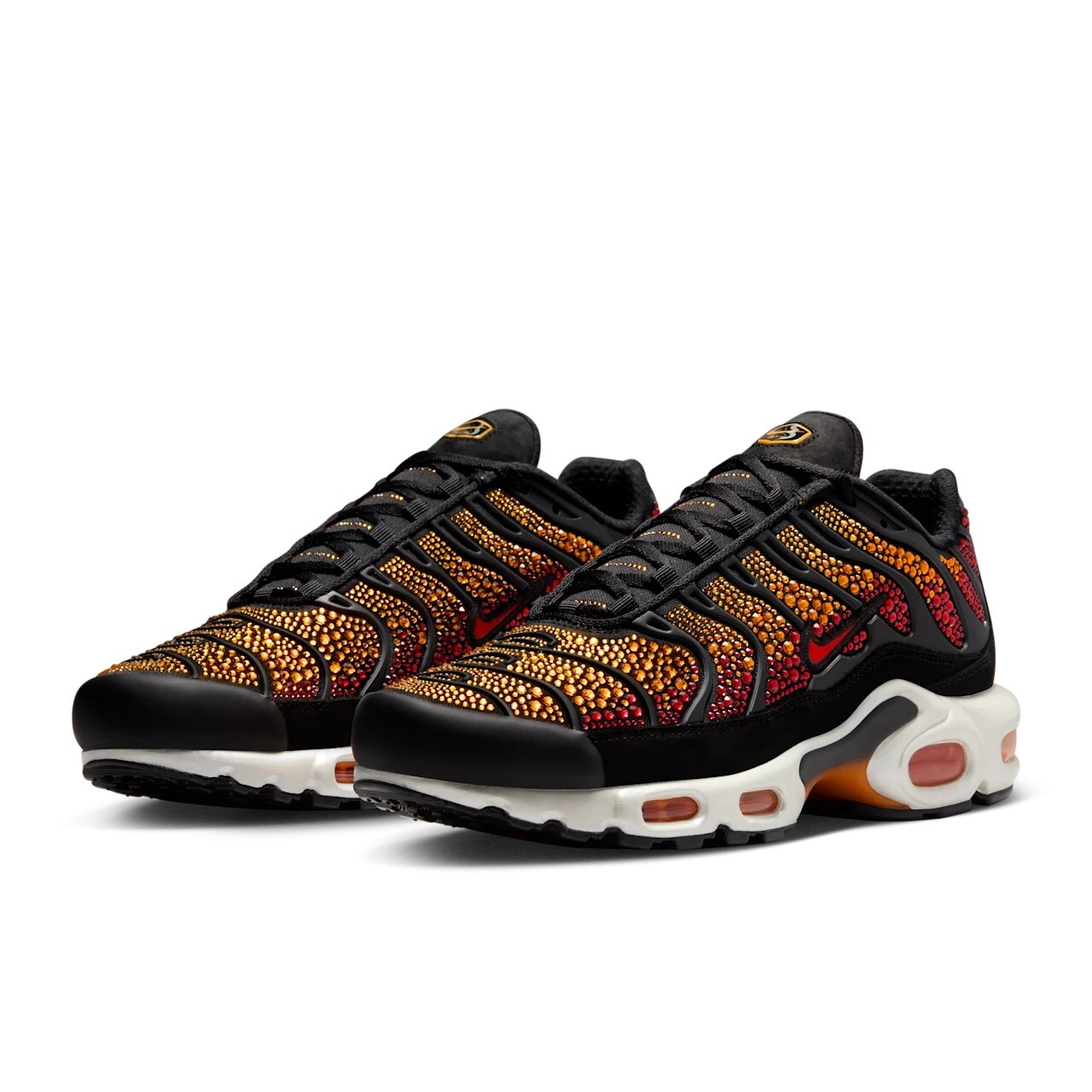 Кроссовки женские Swarovski x Nike Air Max Plus, черный/красный — фото 2