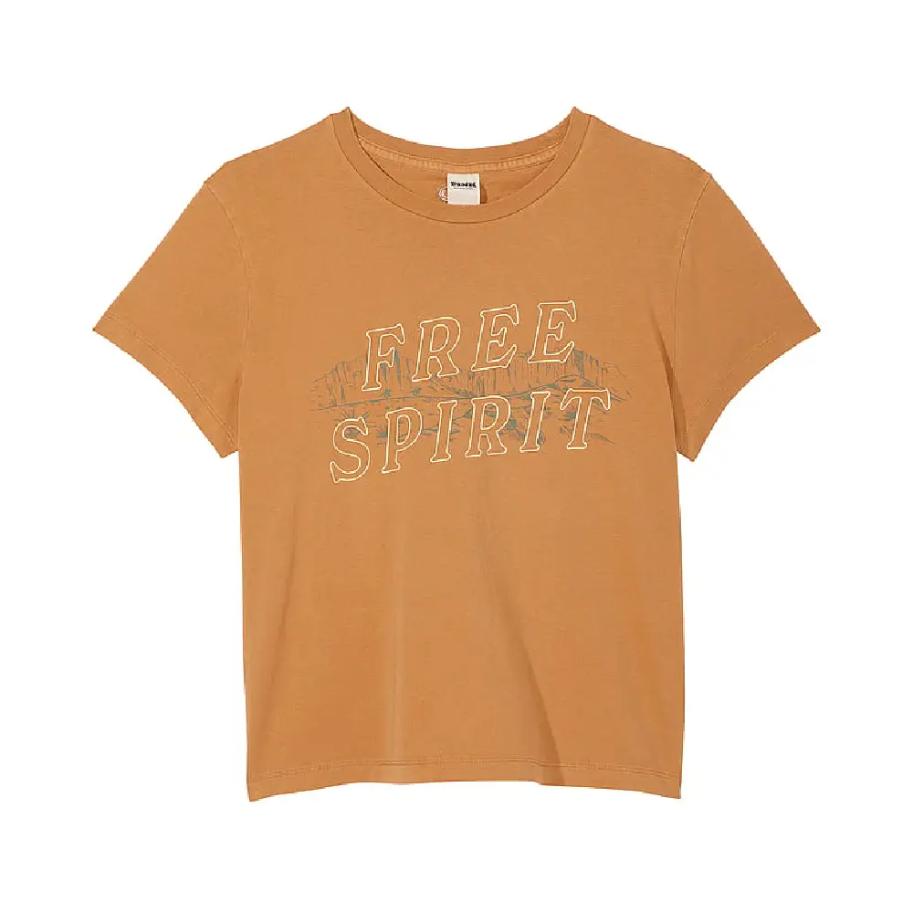 

Футболка Victoria's Secret Pink Cotton Short-sleeve, светло-коричневый