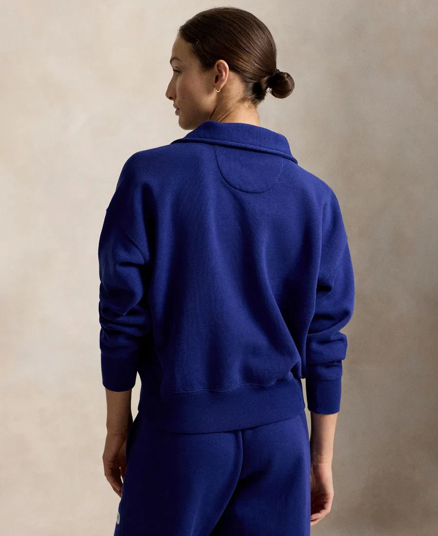 Свитшот Women's Varsity Quarter-Zip Polo Ralph Lauren, Fall Royal — фото 4