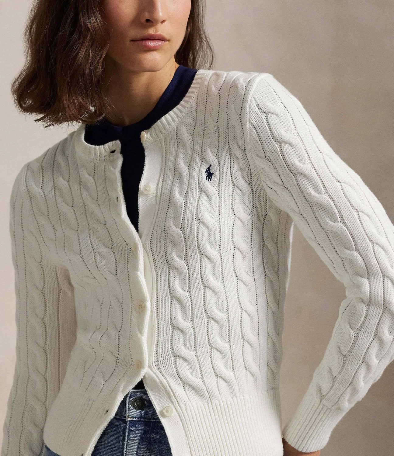 Кардиган Polo Ralph Lauren, Bianco — фото 4