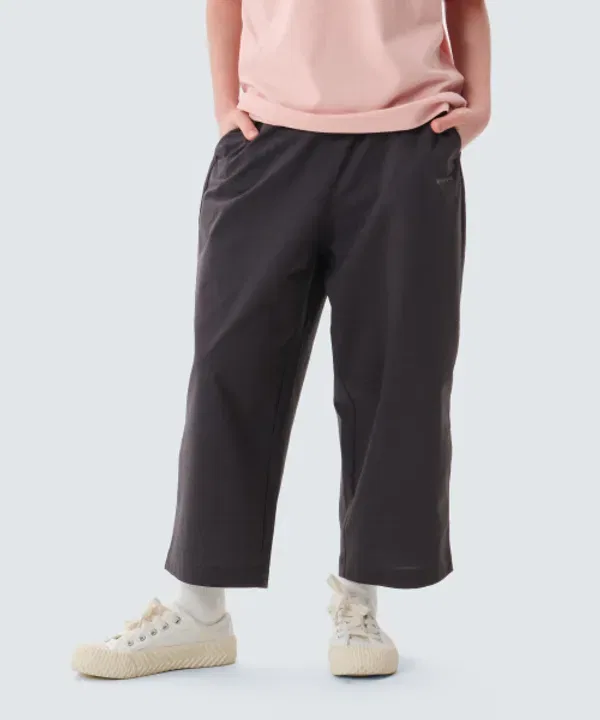 Детские брюки из хлопка быстросохнущие, s25mktfp92 Snowpeak Apparel Kids, charcoal