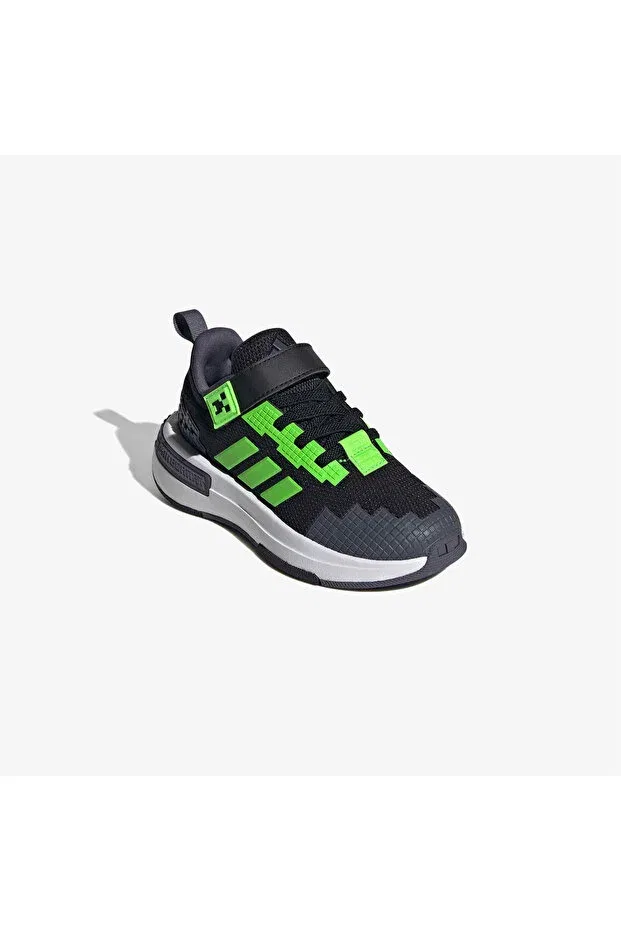 Детские кроссовки для девочек шнурованные Adidas, Black — фото 2