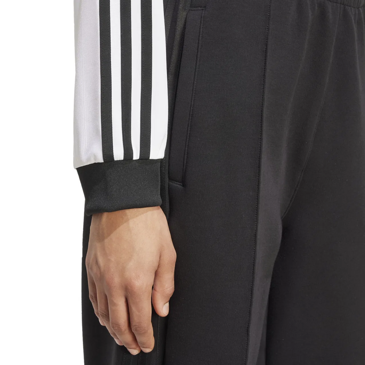 Футболка с длинным рукавом женская Jacquard Adidas, белый/черный — фото 4