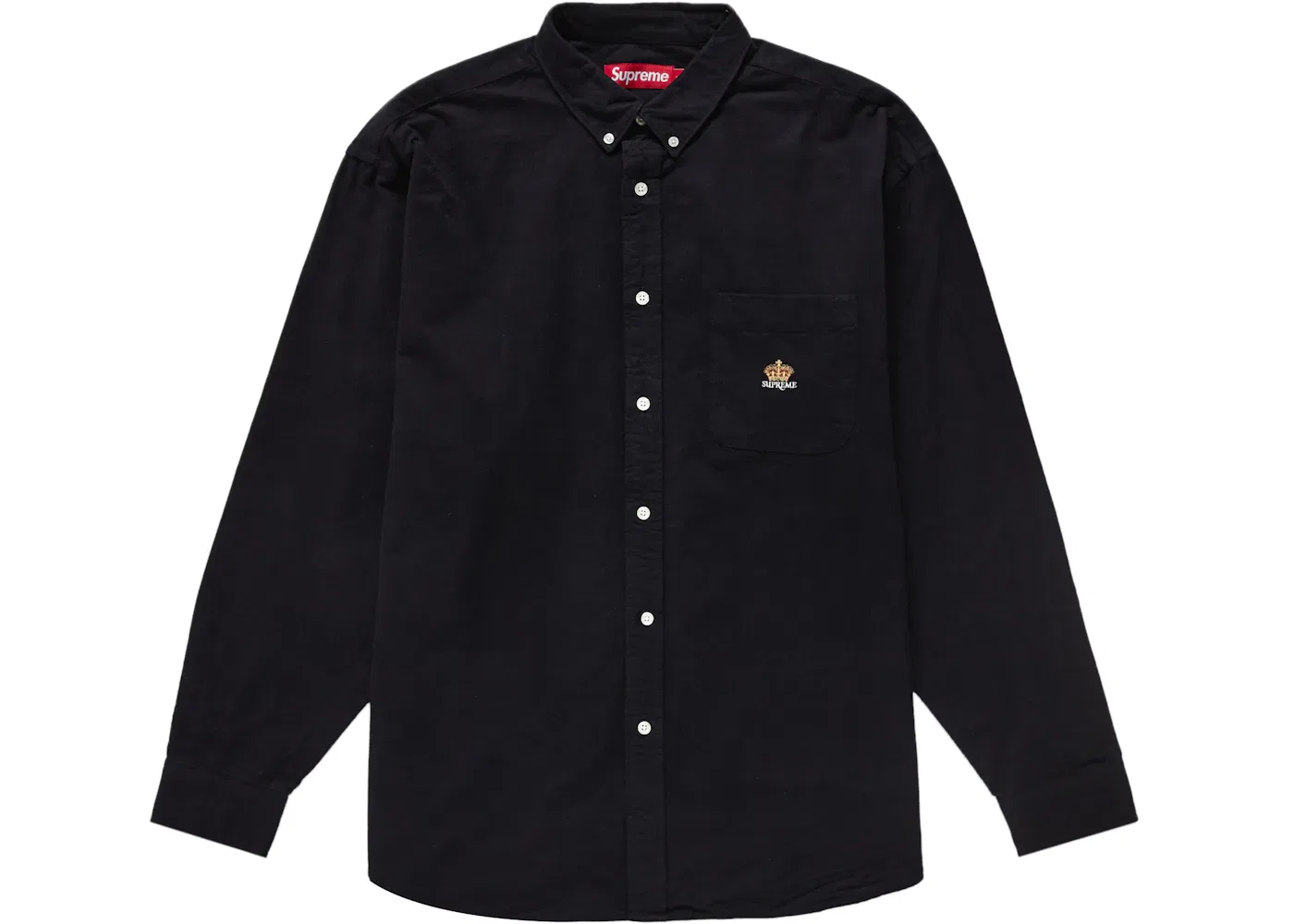 Мужская рубашка из фланели свободного кроя Supreme Shirt, Black