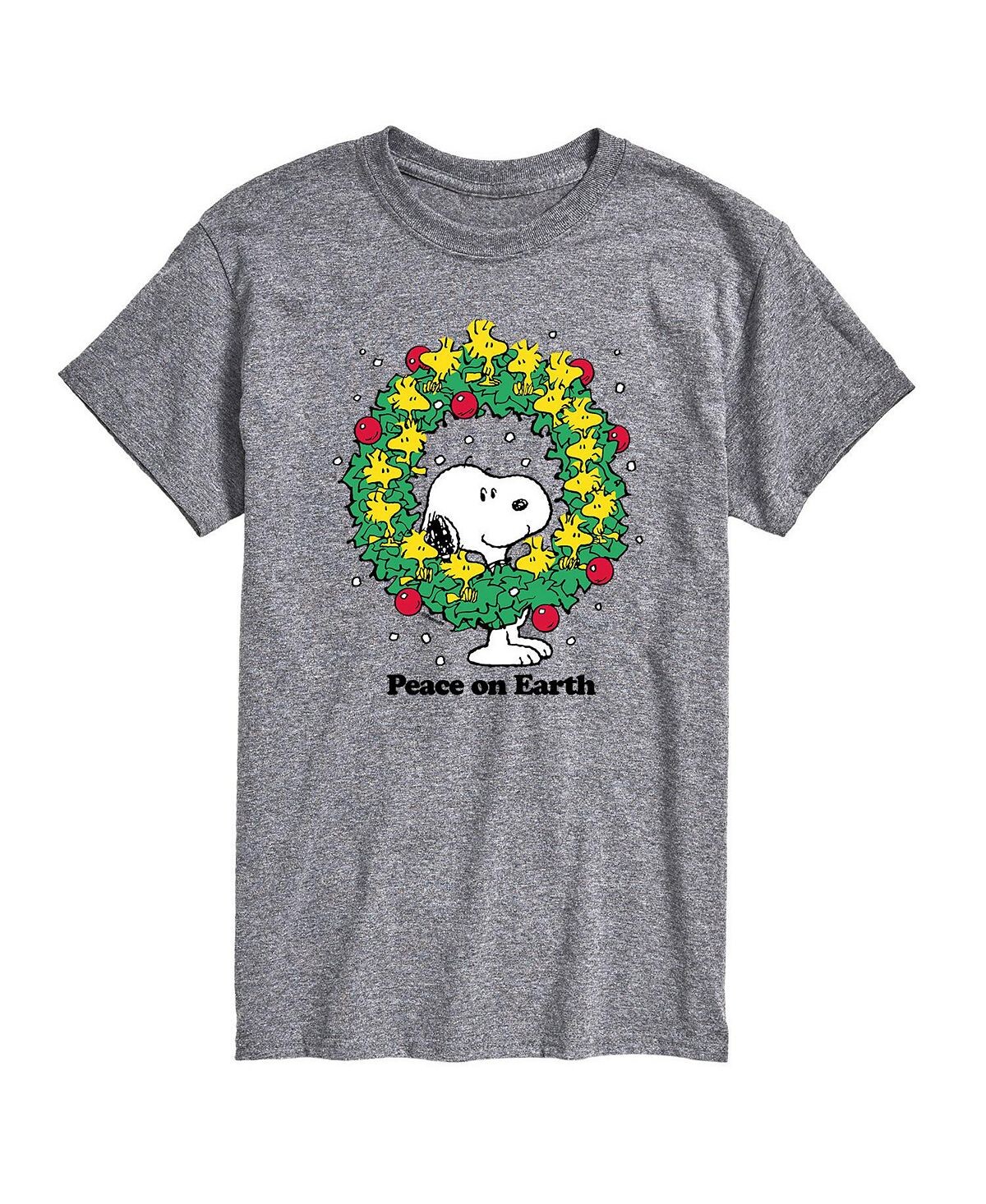

Мужская футболка с коротким рукавом peanuts peace on earth AIRWAVES, серый