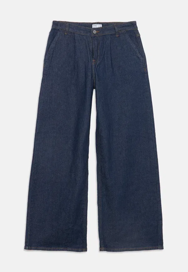 Брюки из денима, джинсы Nkfbella pleat Name It, Dark Blue Denim, темно-синий — фото 3