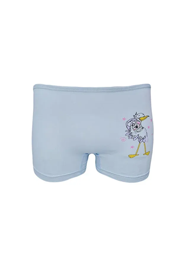 Детские боксеры для девочек с принтом Pack of 5 girls' colorful patterned lycra boxers Onurel, Asorti — фото 3