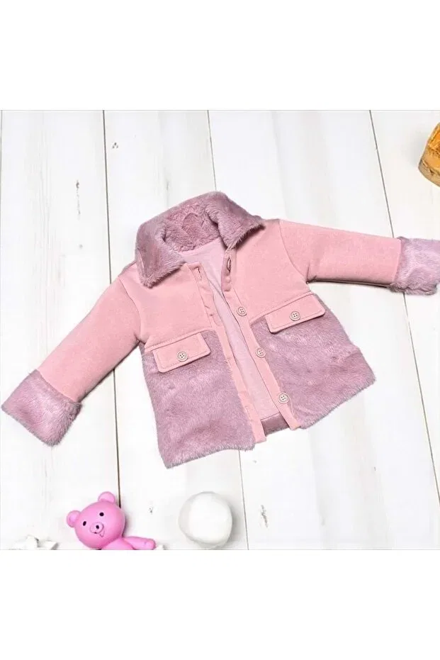 Детское пальто для девочек с длинным рукавом Love Maxx, Pink