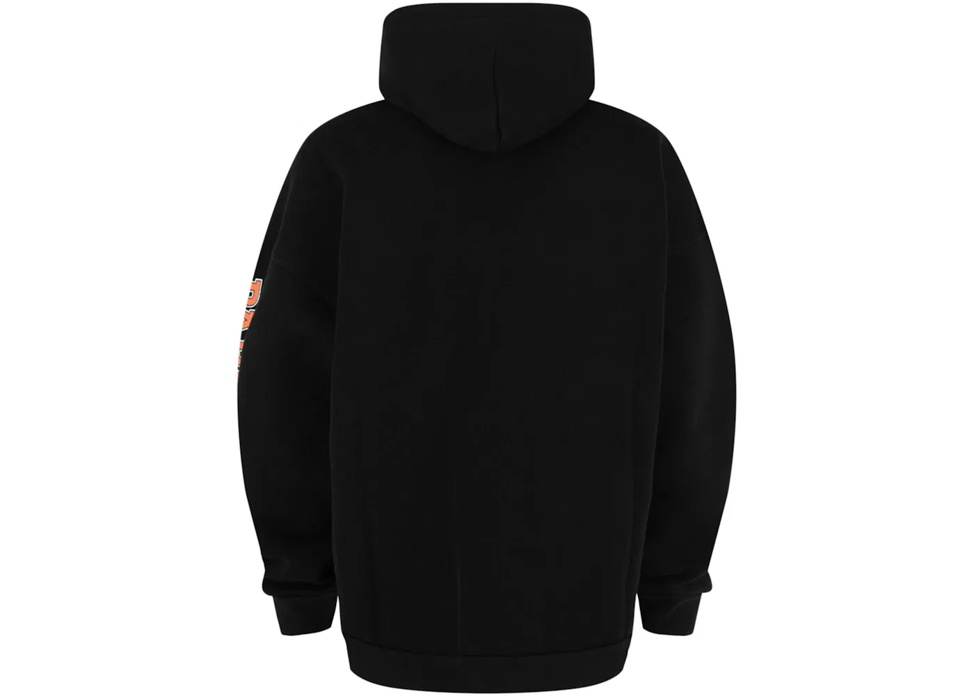 Мужской худи с принтом Hoodie Balenciaga, Black Orange — фото 2