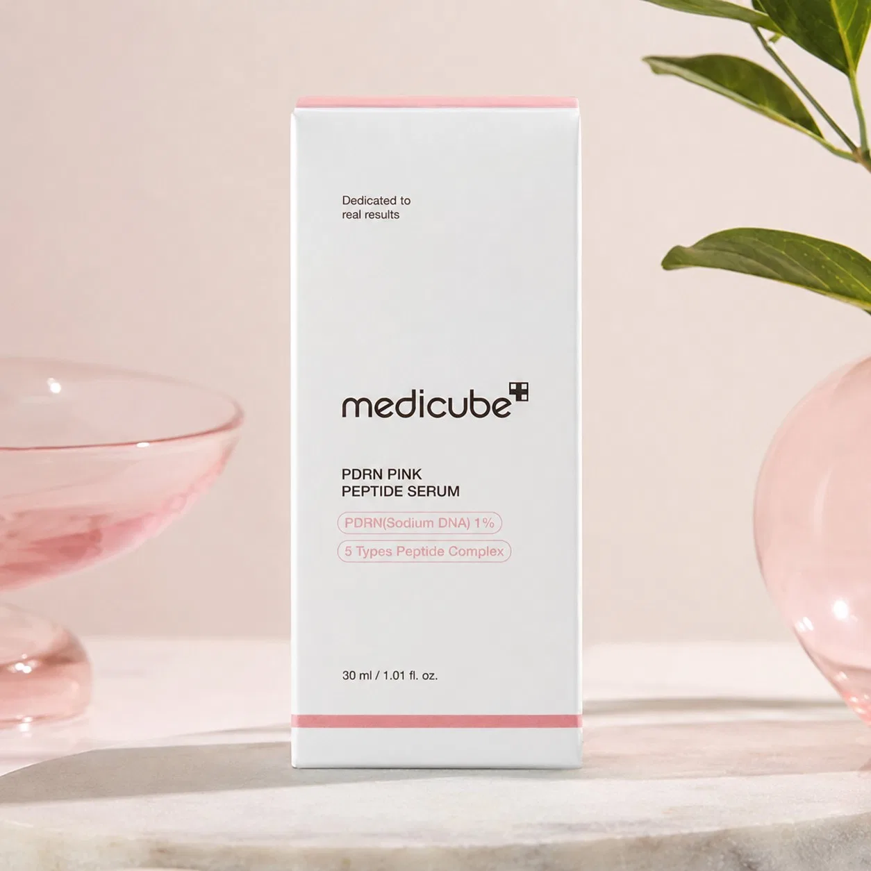 Сыворотка для лица с пептидами PDRN Pink Peptide Serum Medicube, 30 мл — фото 4