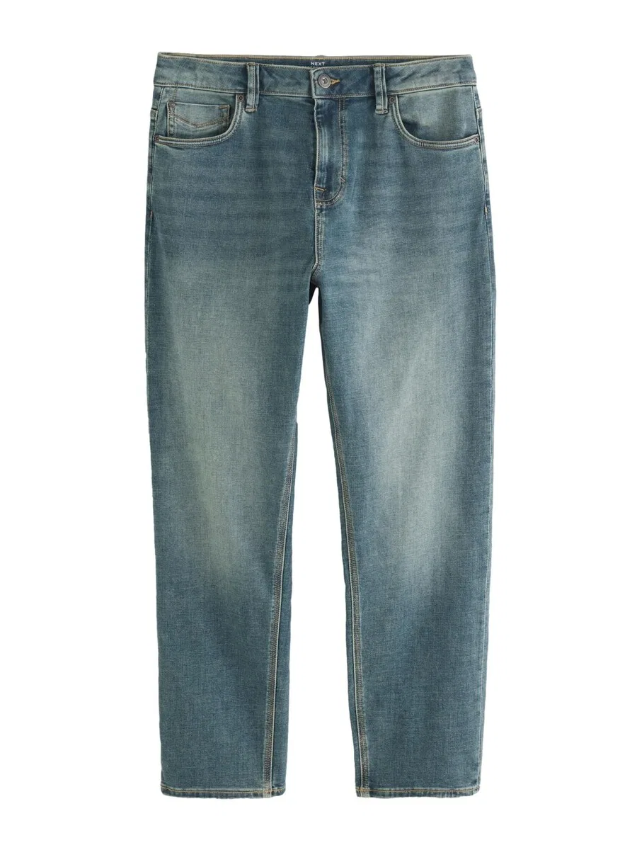 Джинсы Next Tapered Jeans 'Motionflex' из синей джинсовой ткани