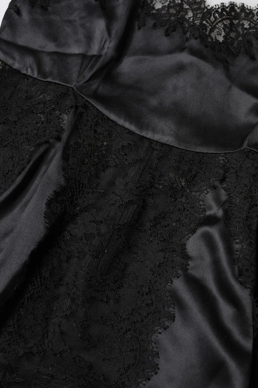 Женский топ-борцовка без рукавов с кружевной отделкой Lingerie Top Dolce & Gabbana, Black — фото 3