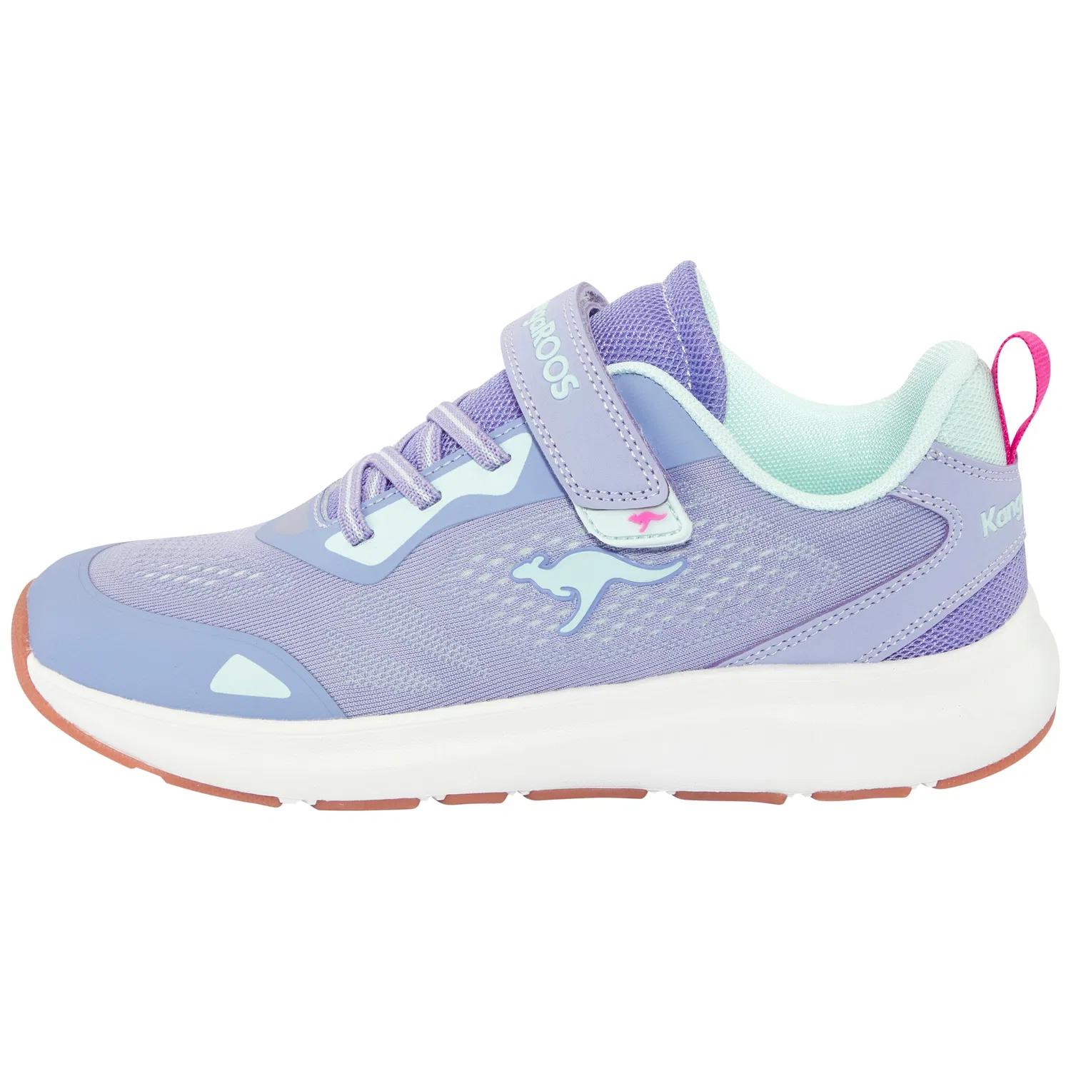 Детские кроссовки с двойной липучкой KangaROOS, Lavender/Mint — фото 2