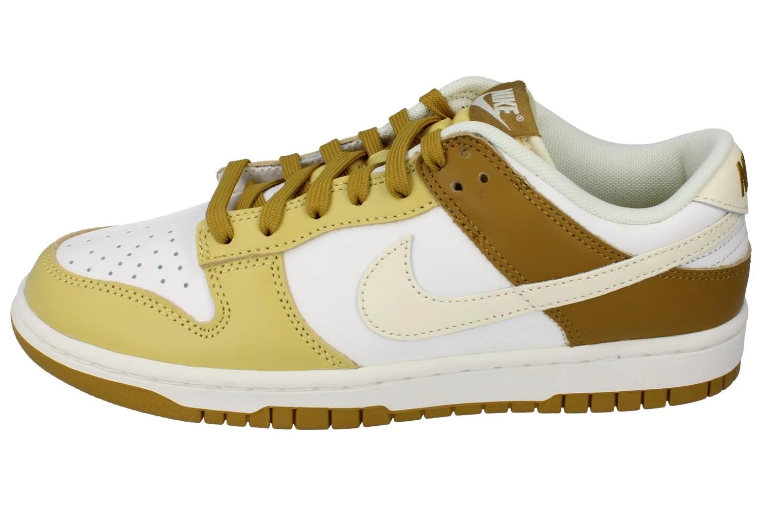 Детские кроссовки с ретро-дизайном Nike Dunk Retro Gelb, Perlgrau Mandelgrun Beige — фото 4