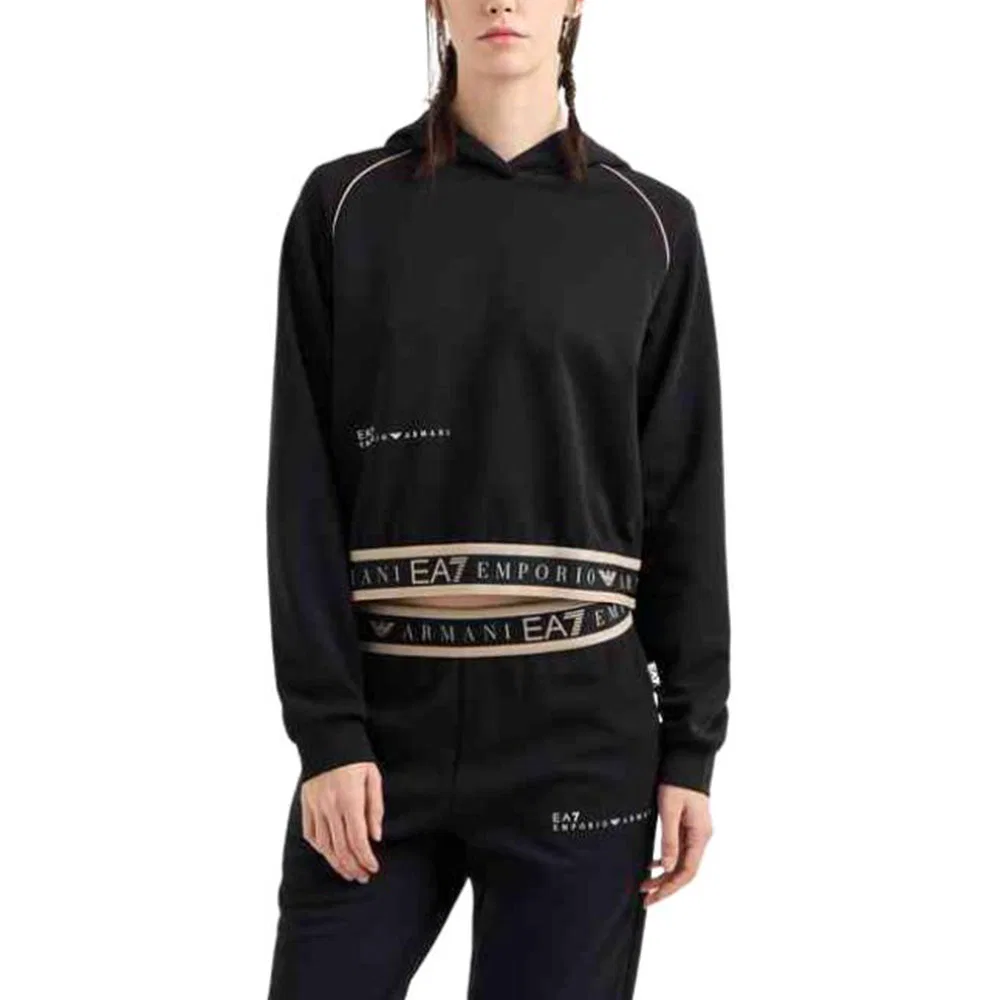 Свитшот женский EA7, EMPORIO ARMANI, Black — фото 4